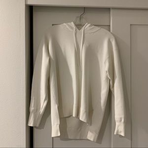Aritzia The Group by Babaton white knit hoodie